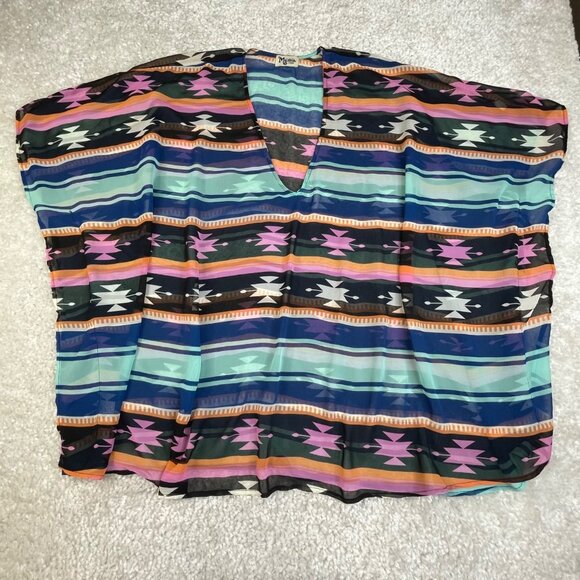 Show Me Your Mumu Peta Tunic Aztec Print Oversized - Picture 2 of 12